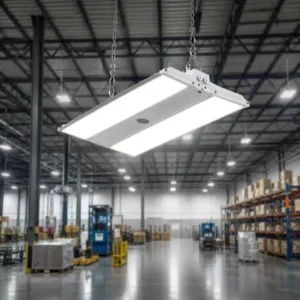 Factory Direct 3CCT 80W 400W Baylight Dimmable Industrial High Bay Square LED Light Linear Highbay