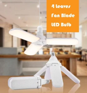 Factory Direct New Design Fan Bulb E27 B22 20W 40W 60W LED Fan Blade Lamp for Warehouse Shop