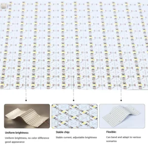 Factory LED Recessed Flat Panel Ceiling Matrix Ultra Thin SMD2835 LED Light Sheets Countertops Copper IP20 3-Year
