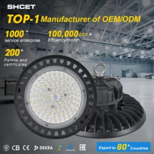 Factory OEM UFO Led High Bay Light Point Lens 50W~400W Led High Bay Light Warehouse Industry Shop Ceiling LED High Bay Light
