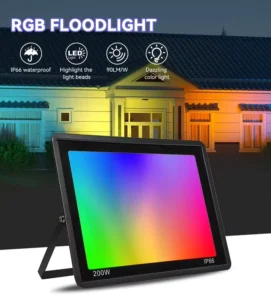 Factory Price RGB IP66 50W 100W 150W 200W Aluminum Floodlight Outdoor Garden Park Led Flood Light