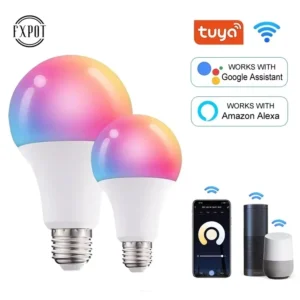 Factory Price Color Changing Tuya Smart Bulb Remote Control Wifi Smart Home Light 110v Bulb E26 Led Smart Bulb