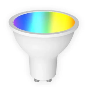 Factory Sales Alexa Google Assistant Compatible Smart RGBW LED Bulb GU10 Plastic AC 5W Tuya APP Controller