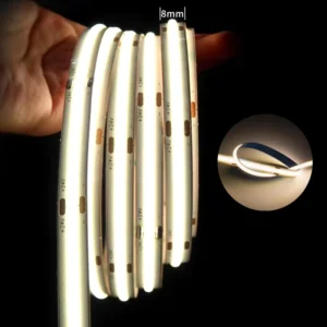 Flexible COB LED Strip Light 12V 320 LEDs/m High Density IP20 RGB Warm White Cool White for Home Decor Lighting