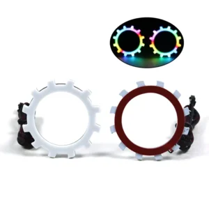 Flow Series Gear Angel Eyes Saw Blade Halo Rings for Car Light Accessories
