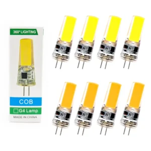 G4 LED COB Crystal Chandelier 5W 3000K 6000K Warm White AC DC 12V Ceramic Silicone for Residential Use
