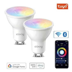 GU10 RGBCW 4.9W 420LM WiFi App Control Dimmable LED Smart Bulbs For Home