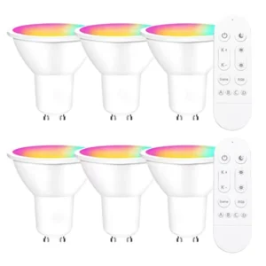 GU10 Spot Lighting Smart LED Light Spot Light RGB+CCT Support Google Alex Assistant With Smart Life APP and Yandex