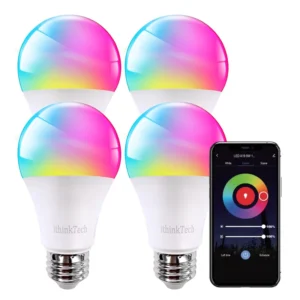 Google Home Alexa Dimmable 120V A19 9W WiFi Bombilla Inteligente Smart Color Bulb