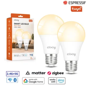Google Home Smart LED Bulb Color Changing WiFi Dimmable Decorative Indoor Lighting Fixture Compatible Alexa Assistant Tuya APP