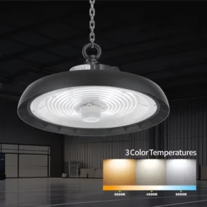 High Bay Light 3 Power 3CCT UFO High Bay Lamp 100W 150W 200W Supermarket Radar Sensor High Bay Light for Factory