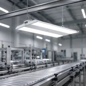 High Brightness 100 150 200W 4CCT Selectable LED Linear High Bay Light for Industrial Factory Workshop Warehouse Lighting