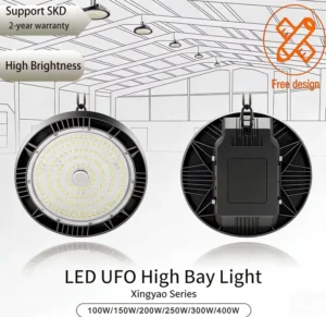 High Brightness IP65 Industrial Linear High Bay Light Warehouse Pendant 100W 400W Motion Sensor