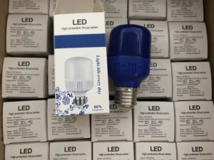 High Lumen Colorful LED T Shaped Bulb E27 B22 Base Residential Plastic Holiday Decoration