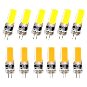 High Lumen Flux 12V 5W G4 LED Lamp COB Chip Ceramic Body High CRI 90 40000 Hours Lifespan Residential Use AC Powered Corn Lights