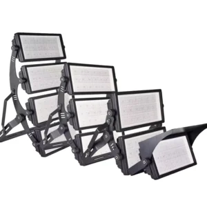 High Power 2000W LED Flood Light IP66 Waterproof Aluminum Outdoor Lighting for Parking Lot Stadium and Construction Site