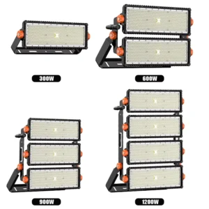 High Power 300W 600W 900W 1200W IP66 Waterproof Aluminum LED Floodlight with 3 Years Warranty for Outdoor Street and Garden
