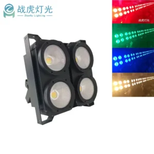 High Power 400W 3-in-1 4 Eye COB Par Lights RGB Audience Light for Stage Blinder Par Light