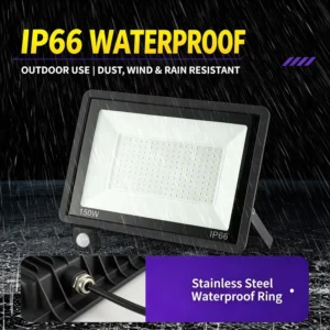 High Power 50W LED Flood Light IP66 Waterproof Aluminum Outdoor Street Lights for Garden Landscape Football Field 3000K-6500K