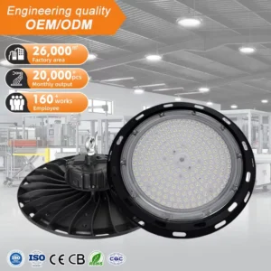 High Power Factory Supermarket Private Model Deign 100W 150W 200W 300W 400W 500W 600W UFO LED High Bay Light