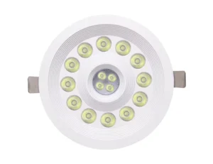 High Power Modern Aluminum Recessed LED Downlight 145mm Cut Out for Jewelry Showcases & High-End Commercial Spaces