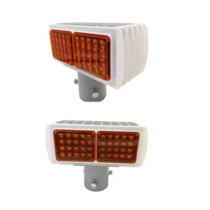 High Quality Solar Orange LED Flashing Warning Strobe Light LED Road Safety Warning Lights