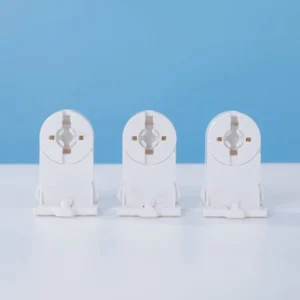 High Thermal Conductivity UV Germicidal Disinfection Screw Lampholder 250V White Plastic Socket for UV Lamp