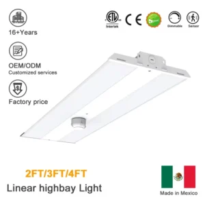 Highbay For Linear Light 300W ETL DLC Certified 180LM/W Commercial Industrial Lighting For Warehouse Garage Workshop Factory