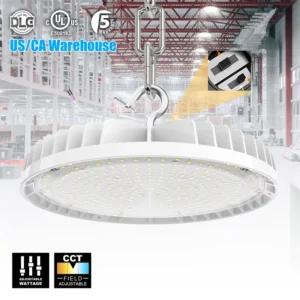 Highbay Light USA Stock UL Approved 220volt Garage 400W Ac480v LED Facility Lights 300watt Workshop LED UFO High Bay Light