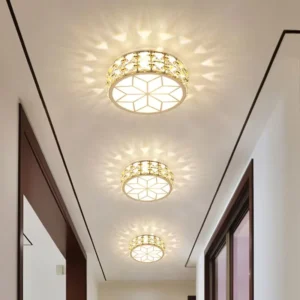 House Indoor LED Round Shape Modern Ceiling Light Fixture for Corridor Hallway Balcony Entrance Light