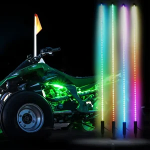 IC Dream Color Inside LED Whip Light With Remote Control for ATV UTV Offroad Vehicles