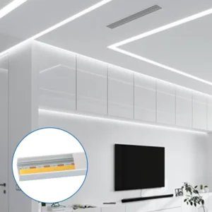 IP20 Epistar Aluminum 400LEDs 700lm DC12V/24V Residential Commercial COB LED Strip Lights 1-3M Available