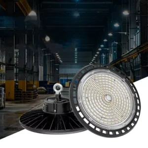 IP65 Multiple Power CCT Selection 100W 150W 200W 240W Warehouse UFO LED Aluminum Body High Bay Lights
