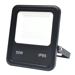 IP65 Wall Mounted 50 Watts LED Flood Light For Garden Yard With Anti Glare Glass Black Aluminum