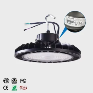 IP65 Warehouse Industrial High Bay Fixtures 100W 240W DLC ETL Certified Micro-wave Sensor Commercial Lights