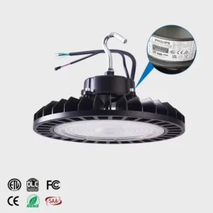 IP65 Warehouse Industrial High Bay Fixtures 100W-240W DLC ETL Certified Microwave Sensor Commercial Lights