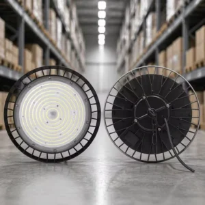 IP65 Waterproof Aluminum High Bay Light 200W 26000lm 6000K CRI 80 UFO Warehouse Workshop Lighting