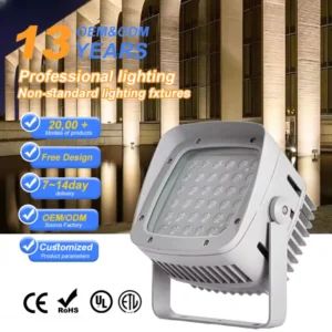 IP65 Waterproof COB LED Garden Flood Lights Aluminum Outdoor Park Decorative High Bright Warm White CCT Hotel Landscape Use