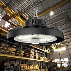 IP65 Wattage and CCT Selectable 100W 150W 200W 240W 300W LED High Bay Light Fixture UFO Warehouse Lighting Workshop Lighting