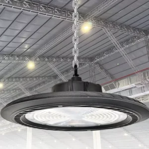 IP65 Workshop High Bay Light 3000K 4000K 6000K CCT Selection 100W 150W 200W Warehouse UFO LED High Bay Lighting