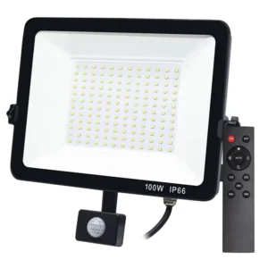 IP66 Outdoor Security Floodlight 10000lm 100w Motion Sensor LED Flood Light for Home Path Garden Door Garage Lights