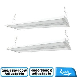 Indoor IP65 Industrial Lighting Warehouse Canopy Power Switchable Linear for LED High Bay Light Aluminum Body