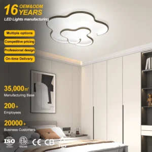 Indoor Lighting Bedroom LED Ceiling Light Cloud Shape Nordic Children Silicone LED Ceiling Lamp for Living Room