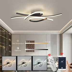 Indoor Lighting for Home Decoration Ceiling Lights for Living Rooms Homes Garages Vintage Linear Design Mounted Options