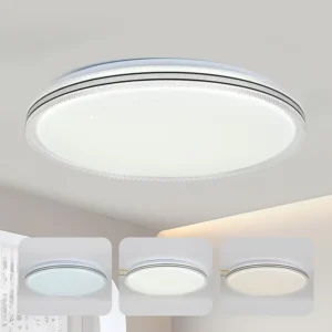 Indoor Livingroom LED Ceiling Light Round AC220V 50cm LED Panel Lamp 3 Colors Indoor Downlight Bedroom Ceiling Lights 120W