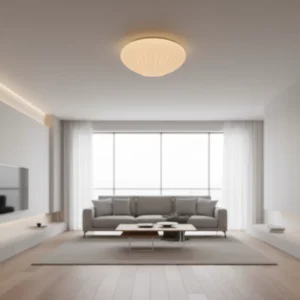 Indoor Modern Metal PVC LED Ceiling Light with Remote Control for Home Bedroom Living Room Hotel