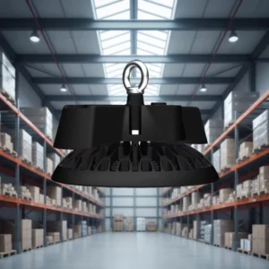 Industrial Casted Alloy Petal Sink Isolated Driver 100W 3030 SMD Matrix Hook IP65 UFO High Bay Lights for Warehouse