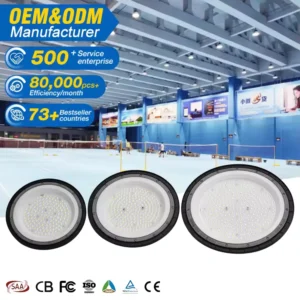 Industrial Commercial Lighting SMD Aluminum Indoor 100W 150W 200W 300W UFO LED High Bay Light