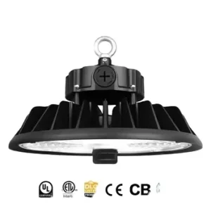 Industrial IP65 UFO LED High Bay Light 100W 150W 200W 240W Switchable Dimmable Aluminum Warehouse Fixture Workshop Garage