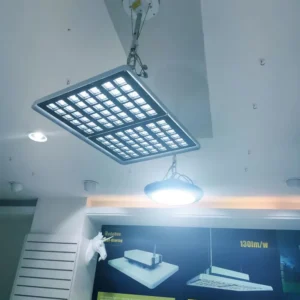 Industrial Warehouse Lighting With Motion Sensor 100W 150W 200W 300W Anti-glaring LED High Bay Light